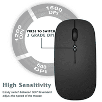 2.4GHz i Bluetooth punjiv miš za POSH EQUALL PLUS Bluetooth bežični miš za laptop MAC iPad Pro Computer