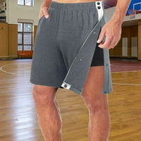 CLlios muški kratke hlače Ležerni patchwork džep elastična struka bočna kopča ravna polovina šorc