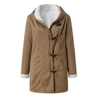 SimplMasygeni jakne za žene zasebne kapute žene zimske plus veličine čvrsti plus baršunasti kaput dugi