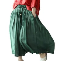 Avamo dame Ljeto labavi elastični struk suknje s ljuljačkim crtežom midi suknja asimetrija boemska suknja