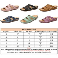 Lacyhop Wedge Sandale za ženske platforme Ležerne prilike ljetne plaže cipele Otvori nožni sandale papuče