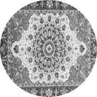 Ahgly Company u zatvorenom okruglom apstraktnom sivom modernim prostirkama, 8 'kruga