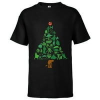 Star Wars Holiday Božićno drvce - majica kratkih rukava za djecu - crnac-crna