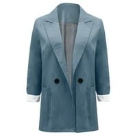 Odjeća plus veličine Outerwes zimski topli kaput jesen modni rever kardigan radna kancelarija Blazer