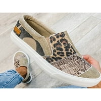 Lacyhop Ženski Leopard okrugli nožni stanovi Udobne cipele na tenisice Ležerne cipele
