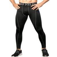 Grianlook muns kompresijske hlače Brzi suhi osnovni sloj elastične strugove muške rastezanje sportskih