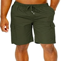 Cindysus muns ravna noga Sredina struka Mini pantalone za muškarce Ležerne prilike multi-džepovi Odmor