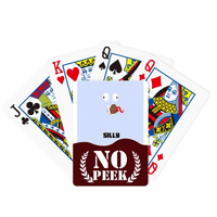 Blesavi plavi emocija koji se brine na peek poker igračka karta privatna igra