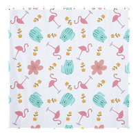 Uskršnja tema Flamingo uzorak poliesterske tkanine za zavjese za tuširanje bez prozirnosti za kupatilo