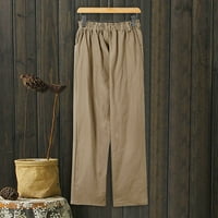 Ploknplq Ženske hlače Duksevi za muškarce Ženske pantalone Povratne hlače Elastične pamučne strugove