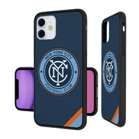 New York City FC iPhone Diagonal Stripe Design Bump Case