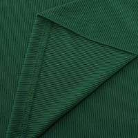 WAVSUF set za žene Outfit pulover dugih rukava i kratke hlače V-izrez zelena dva set veličina s