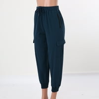 Eashery Womens Capri hlače casual pantalone crteže casual Flowy Halts Core Knit hlače pamučne joge hlače