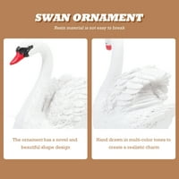 Par mini smole Swan Dekors Swan model Ornament Simulacija statue Swan