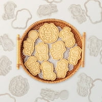 Mosey Cookie kalup šablona zaobljena rub krug pečenje kolačića šablona sef za zabave