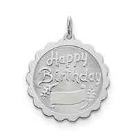 Prekrasan srebrni srebrni rodijumski harm za rođendan