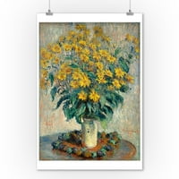 Jerusalim Artichoke cvijeće - remek-djelo Classic - Umjetnik: Claude Monet C