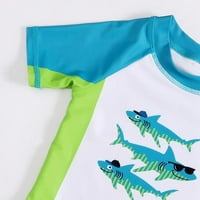 Dječji dječaci Dječaci Dva kupaća set kratkih rukava Shark kupaći kostimi plaža kupaći kostim za djecu