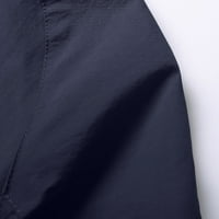Muški ležerni odvojivi kapuljač s kapuljačom dugih rukava džep tanki kaput jakna Pješačenje na otvorenom