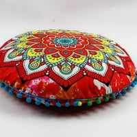 Rnemite-Amo ponude! Jastučni jastuk navlake okrugle boemske medinjačke jastuke Osmansko jastuk jastuk