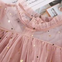 Djevojke za dijete Flyne Star Moon Paillette Princess haljina za plesne party ruffles haljine