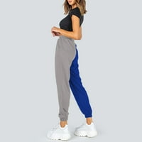 Ženski džepni pantalonacke su ispisani udobni vježbanje visoke struke Ležerne prilike Joggers Hlače