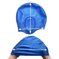 Boihon Silikon Plivački kapice Žene duge kose plivaju poklopac šešira Protect uši sportski kapa za bazen