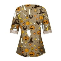 Halloween Majice za žene Ženske modne modne ženske bluze za bluze Ležerne prilike labave majice ruhom