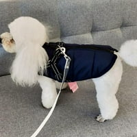Jednostavni kaput za pse za kućne ljubimce vjetroverna jakna s kabelskim cijevim mekim pamučnim S-4XL