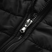 Muška jesen i zimski jakni kaput Plus Veličina Šešica Zip džep pamučni podstavljeni jakna s kapuljačom