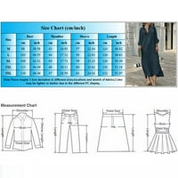Modna ženska haljina za zabavu Žene Ležerne prilike s dugim rukavima V Slim Fit Modni gumb Up haljina