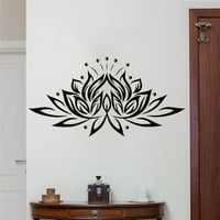 Cvjetne PVC zidne umjetničke naljepnice Ukrasite dnevnu sobu Yoga Namaste Vinil naljepnica Dekor za