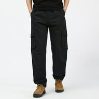Hwmodou muške teretne hlače Solidne boje Multi-džepovi Proljeće Ljeto Trendy Ležerne muške hlače za