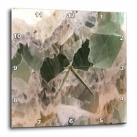 3drose slika izbliza zelenog i bijelog agata - zidnog sata, po