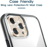 Za Apple iPhone kameru leš za legure cinka sa dijamantnim blingom sjajnim zaštitnim poklopcem za ukrašavanje