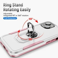 Samimore za iPhone magnetsku futrolu bežični punjenje, rubni i TPU odbojnike poklopci sa nosačem i 360