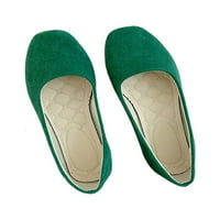 Ženski stanovi sklizne na baletnim stanovima Comfort casual cipele zeleno 8.5
