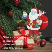 Dainzusyful Božićni ukrasi crveni božićni ukrasi Anker božićna ukrase smola Santa personalizirani klaurizerski
