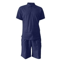 Muške košulje i kratke hlače Cleaning Cvjetni print Dvije pidžame Položava Ležerne prilike Labavi kratkih