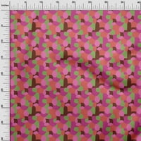 Onuone pamuk poplin Twill ružičasta tkanina apstraktna DIY odjeća za preciziranje tkanine za ispis tkanine