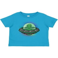 Inktastični svemirski brod smiješni vanzemaljski svemirski poklon mališani dečko ili majica za decu