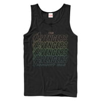 Muška marvel Avengers: Osvetnici: Infinity War Rainbow Logo Rezervoar Torp Crna