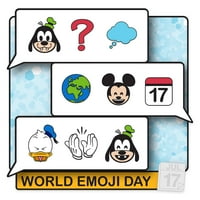 Disney Mickey Prijatelji Pin World Emoji Day Limited Edition Novo sa karticom