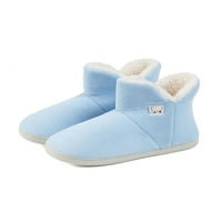 Daeful unise čizme papuče lepršave zimske čizme pjene cipele na otvorenom ugodno debelo meko plišano toplim papučem svijetlo plava 6-7
