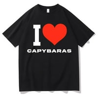 Love Capybaras Majice Muškarci Žene Ležerne prilike Ležerne prilike Funny T Muške vrhove Tees Man Modna
