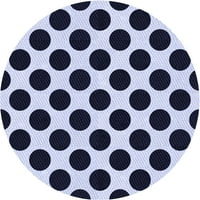 Ahgly Company u zatvorenom okruglom uzorak u ponoćne prostirke plave površine, 6 'okruglica