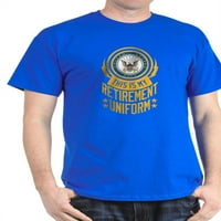 Cafepress - Mornarička penzioniska jednokratna tamna majica - pamučna majica