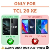 Tanak tanak slučaj kompatibilan za TCL XE, TPU gel poklopac, cvjetni uzorak Ispis, tanka, fleksibilna,