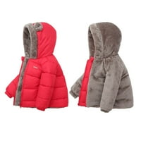 GODDERR Djevojke Dječaci Zimski topli kaput Fleece jakna za djecu, 2-7y dječja zimska odjeća uši kapuljača