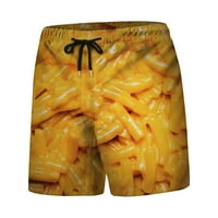 Wozhidaoke muške kratke hlače Muška hrana Realistična 3D tiskane ljetne kratke hlače na plaži za muškarce